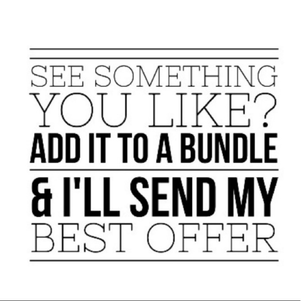 All reasonable offers accepted